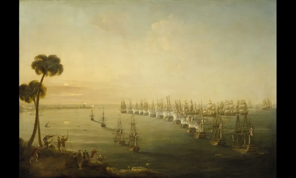 1798年8月1日、「ナイルの海戦（アブキール湾の海戦）」