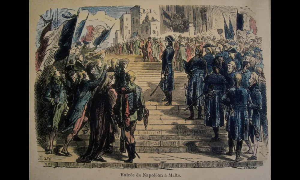 ヴァレッタに入城したナポレオン