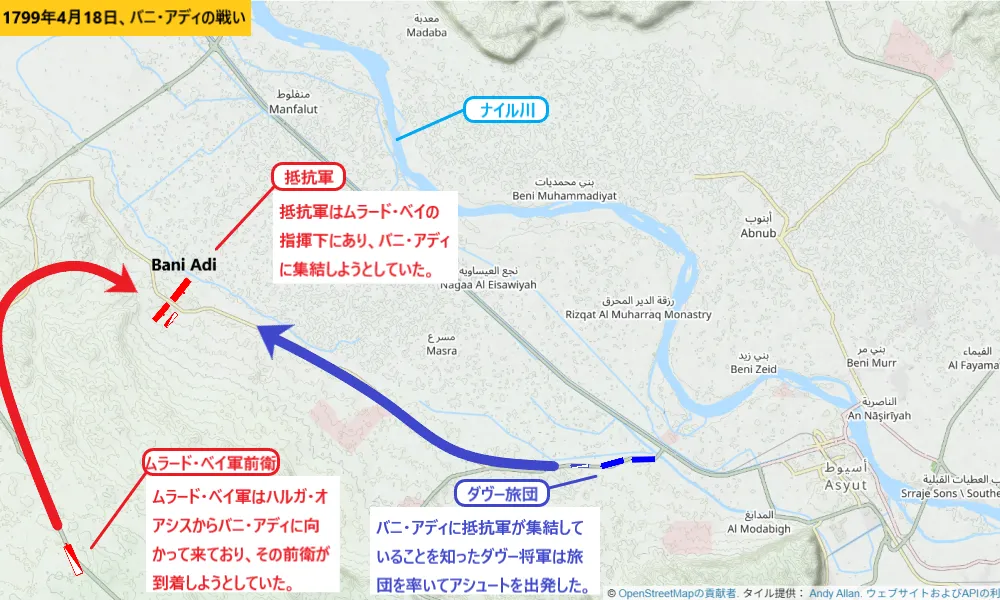 1799年4月18日、バニ・アディの戦い