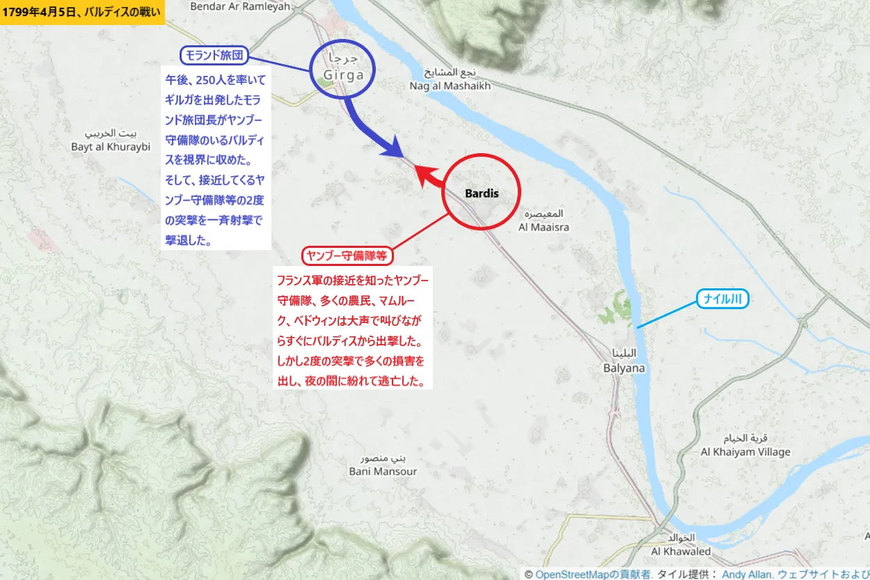 1799年4月5日、バルディスの戦い