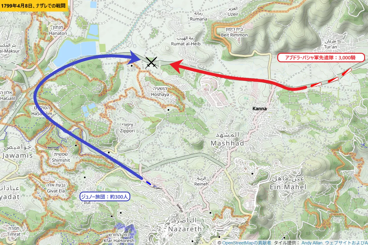 1799年4月8日、ナザレでの戦闘