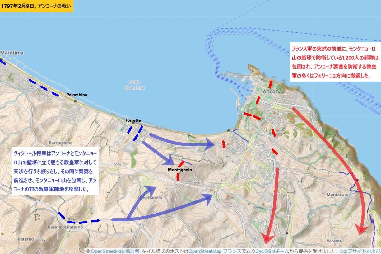 1797年2月9日、アンコーナの戦い