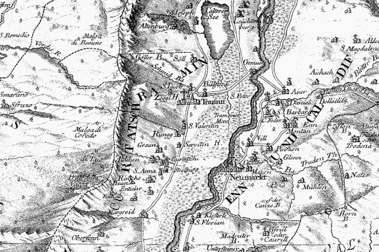 ノイマルクト周辺地図(1774年)