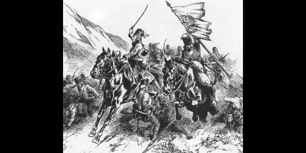 リヴォリの戦いのラサール騎兵中隊長