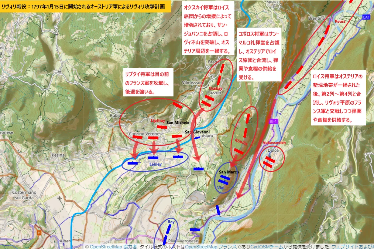 Battle of Rivoli(1797)<Day 2>:Austrian Plan