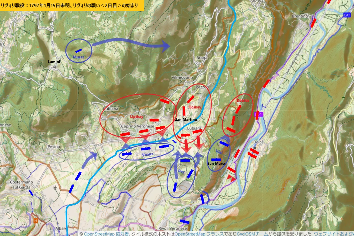 Beginning of the Battle of Rivoli <Day 2>